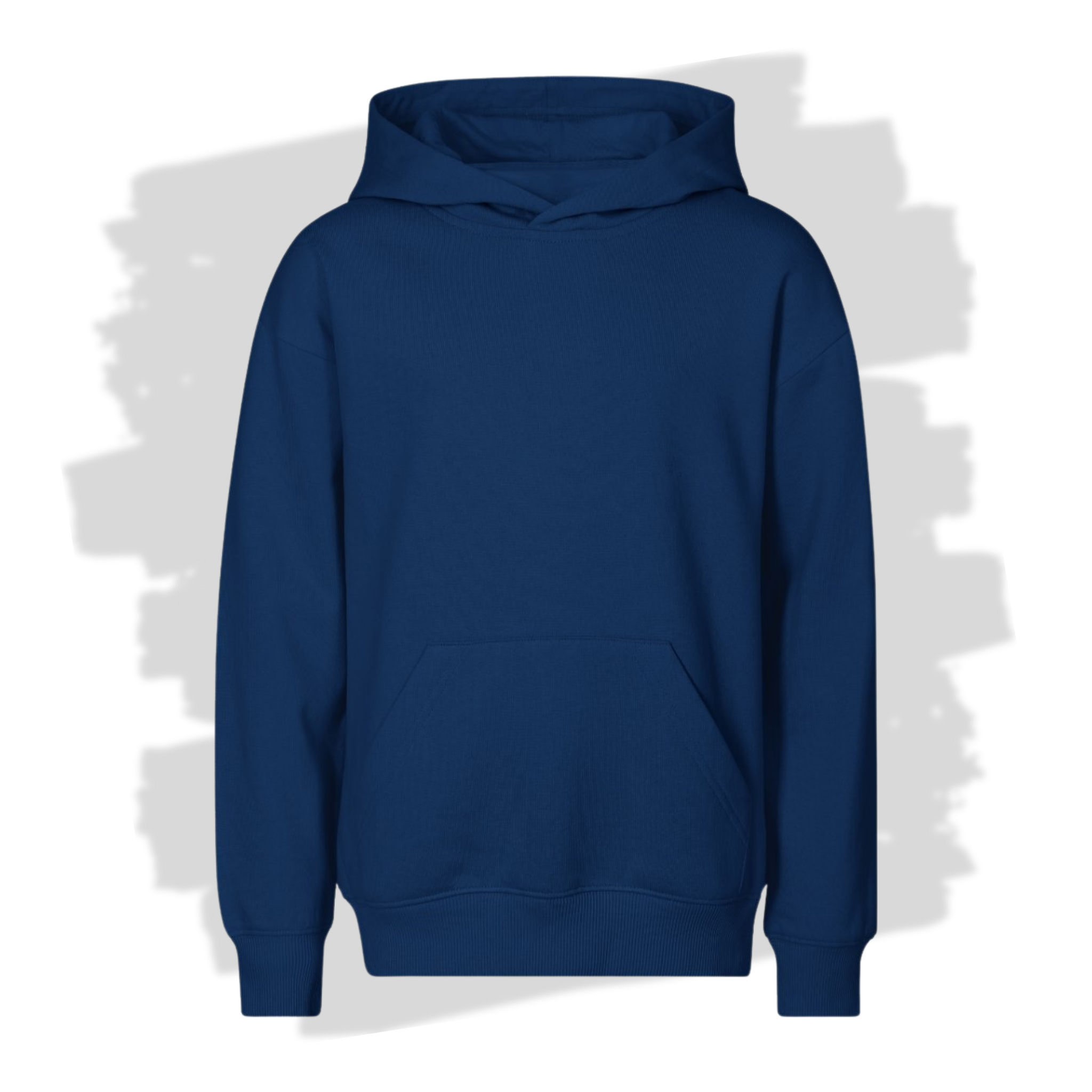Půlnoční modrá dětská mikina s kapucí připravená pro vlastní výšivku z fotky