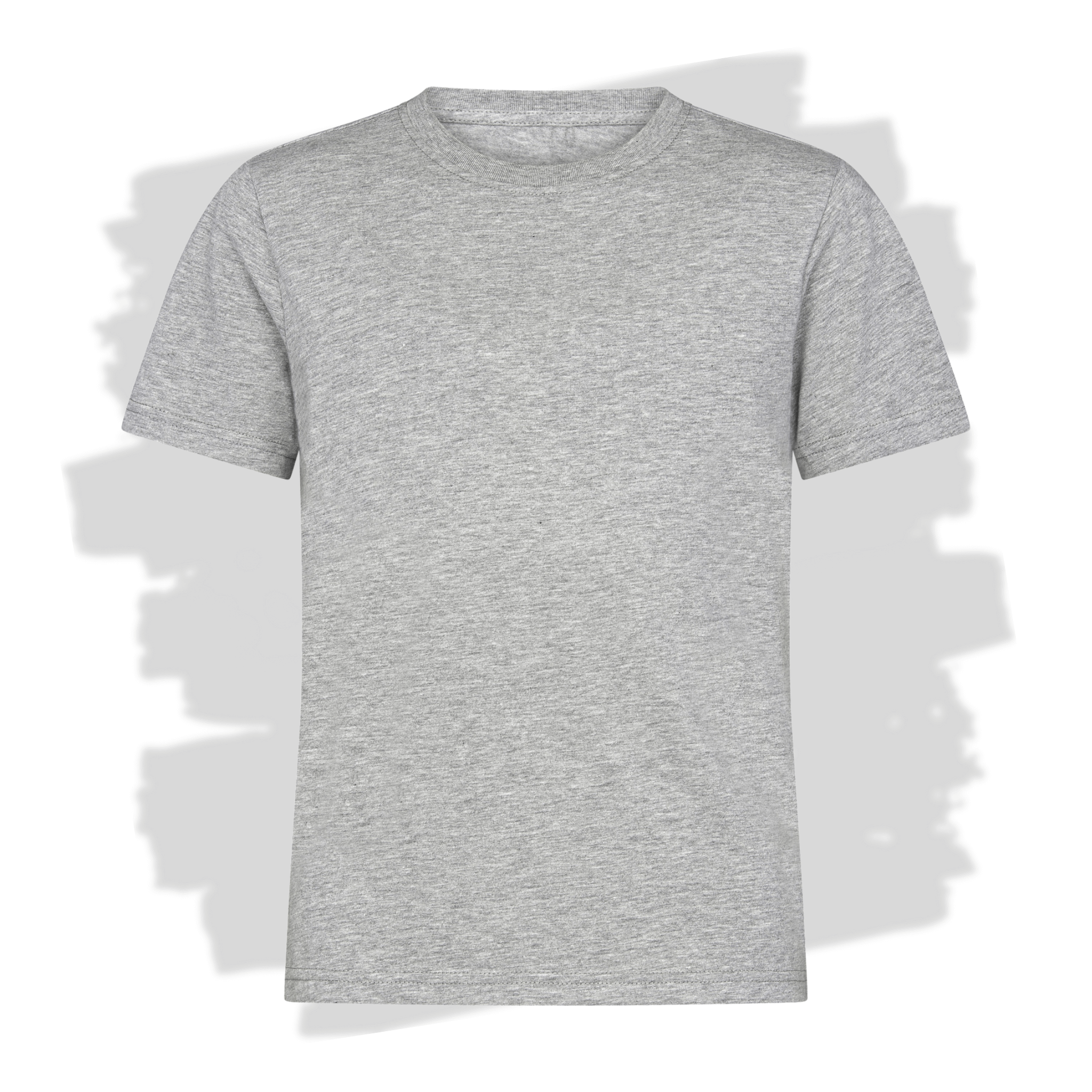 Světle šedé dětské triko s personalizovanou výšivkou