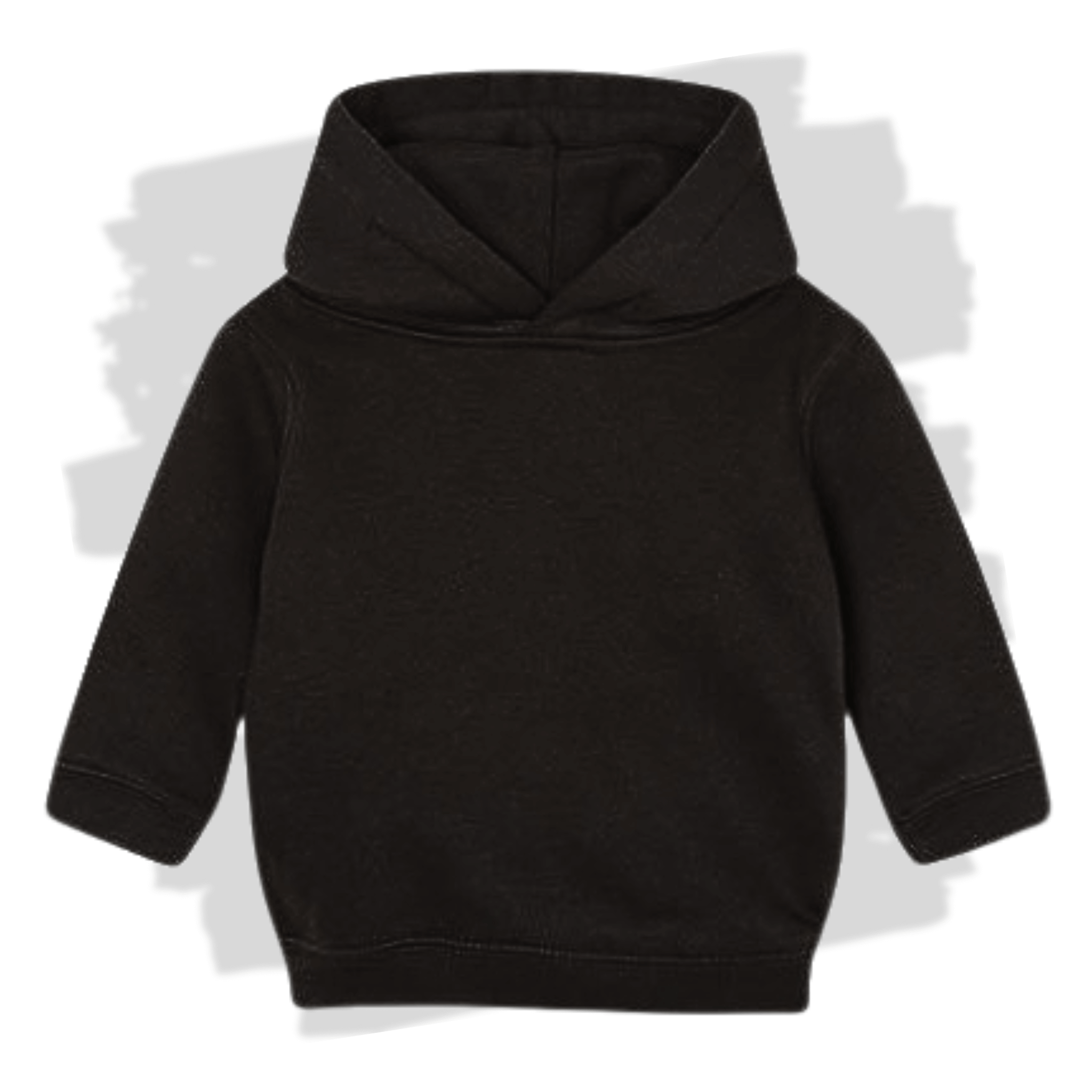 Černá kojenecká mikina s kapucí s personalizovanou výšivkou