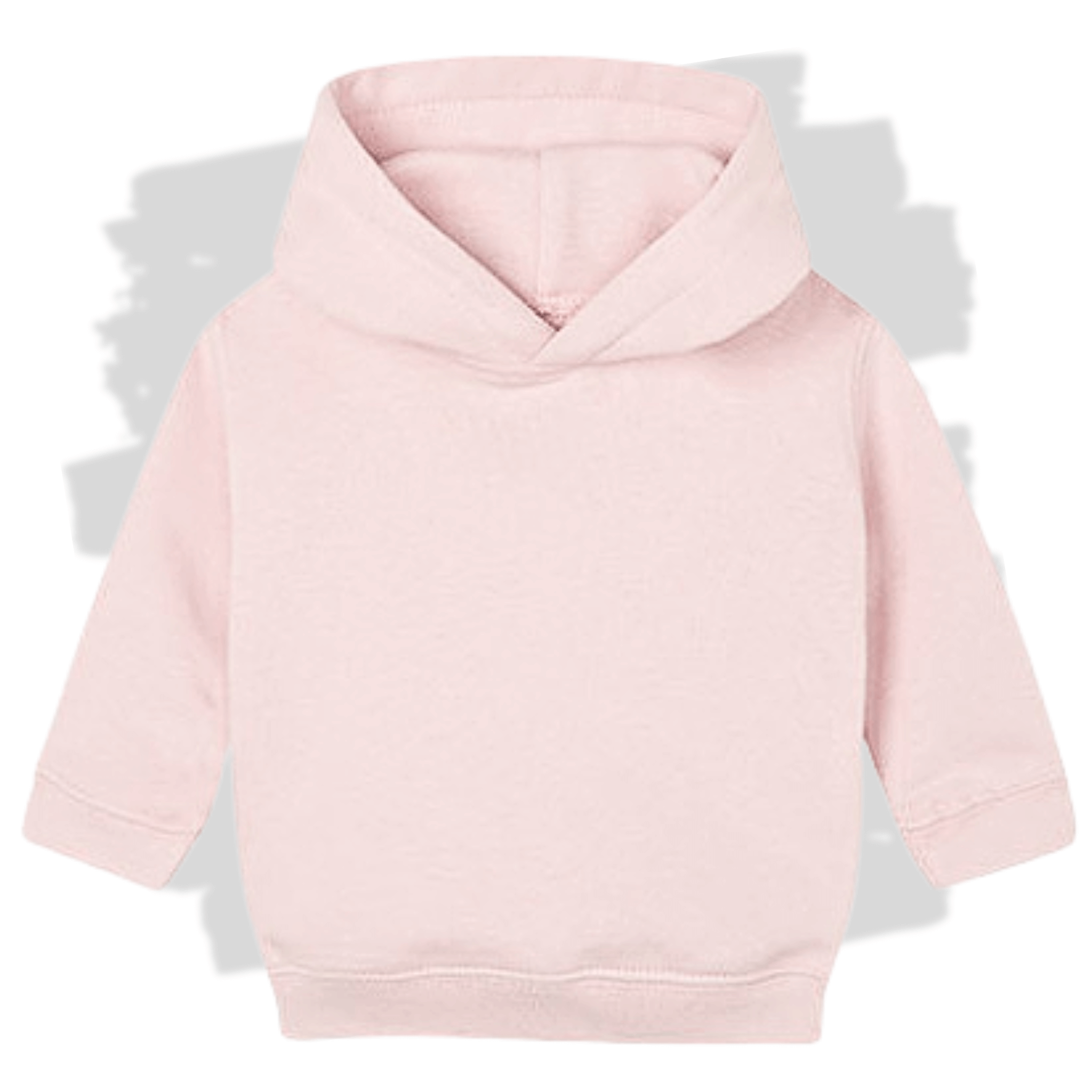 Světle růžová kojenecká mikina s kapucí s personalizovanou výšivkou