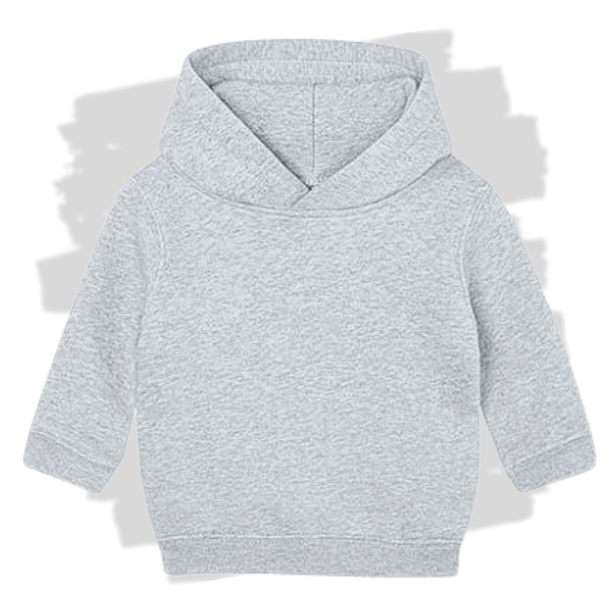 Světle šedá kojenecká mikina s kapucí s personalizovanou výšivkou