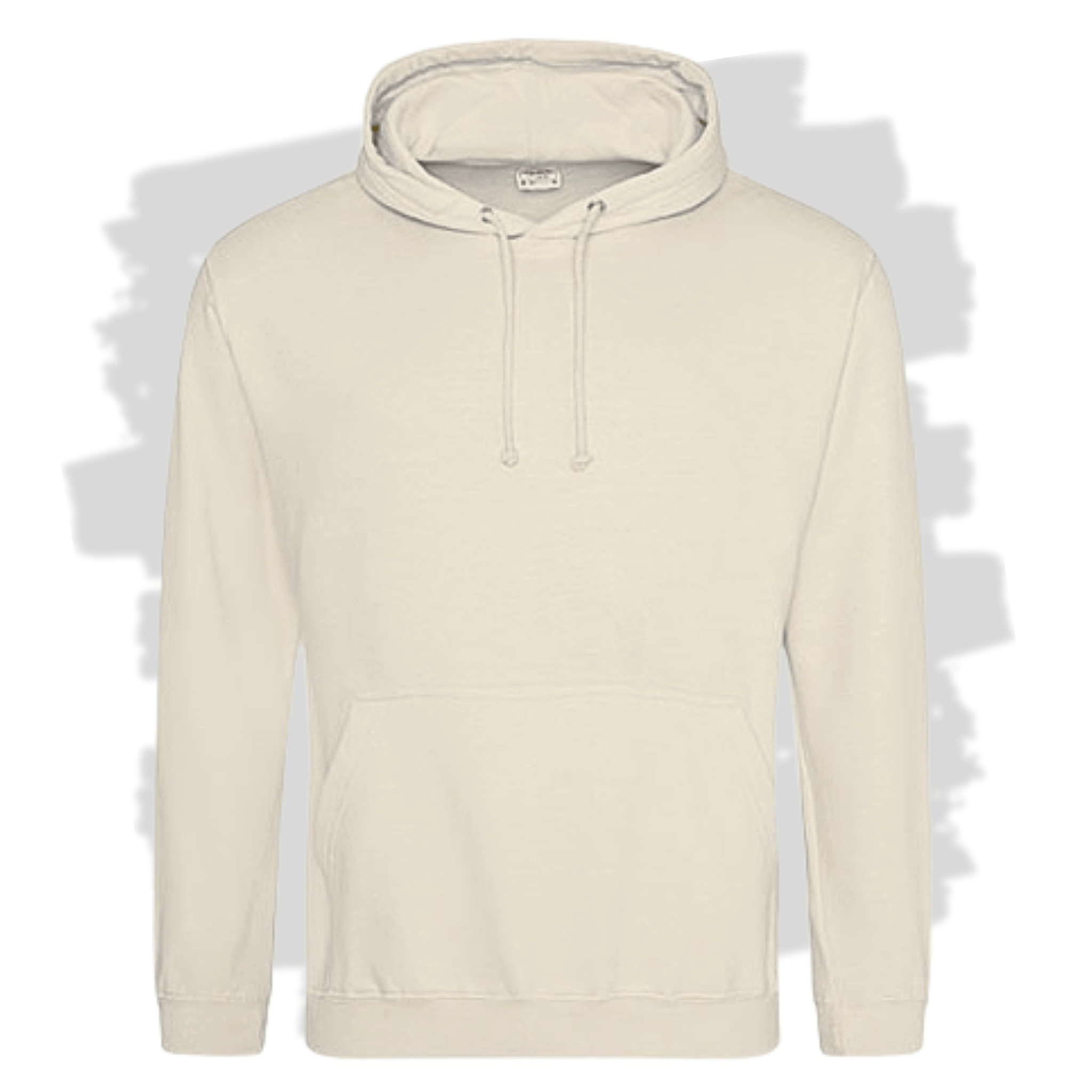 Béžová mikina s kapucí s personalizovanou výšivkou