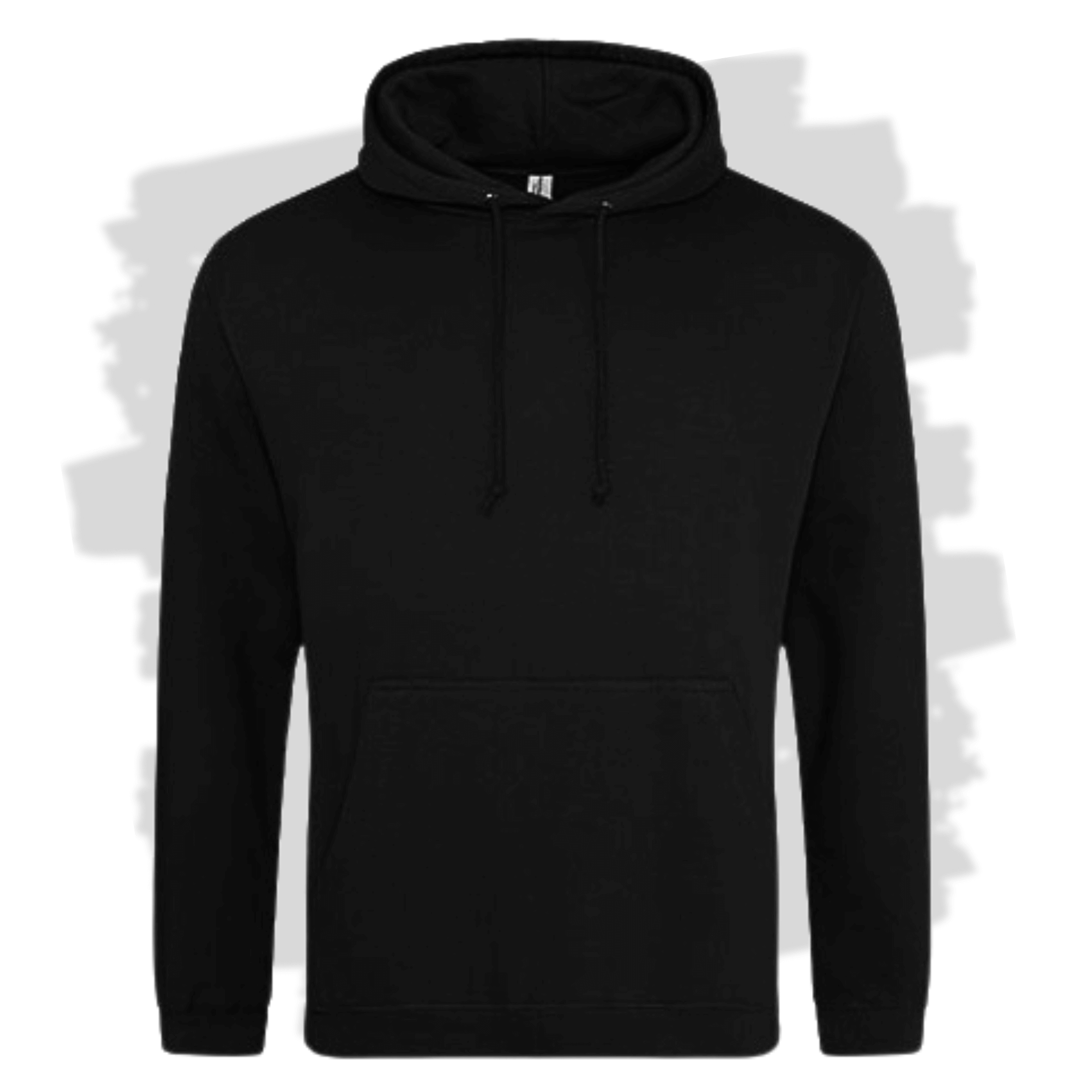 Černá mikina s kapucí s personalizovanou výšivkou