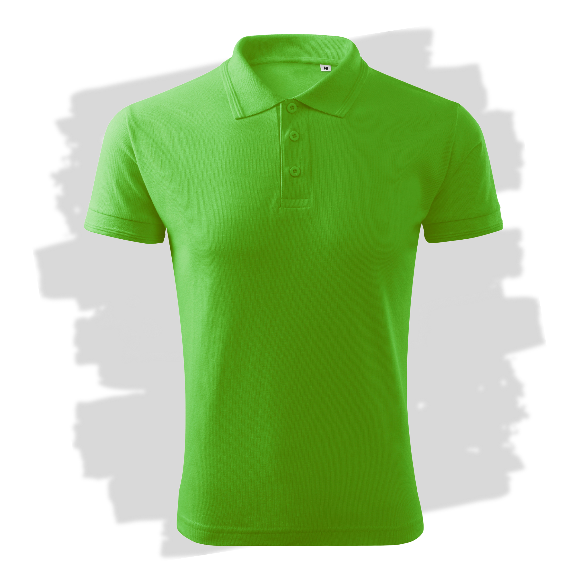 Apple green pánské polo triko připravená pro vlastní výšivku z fotky