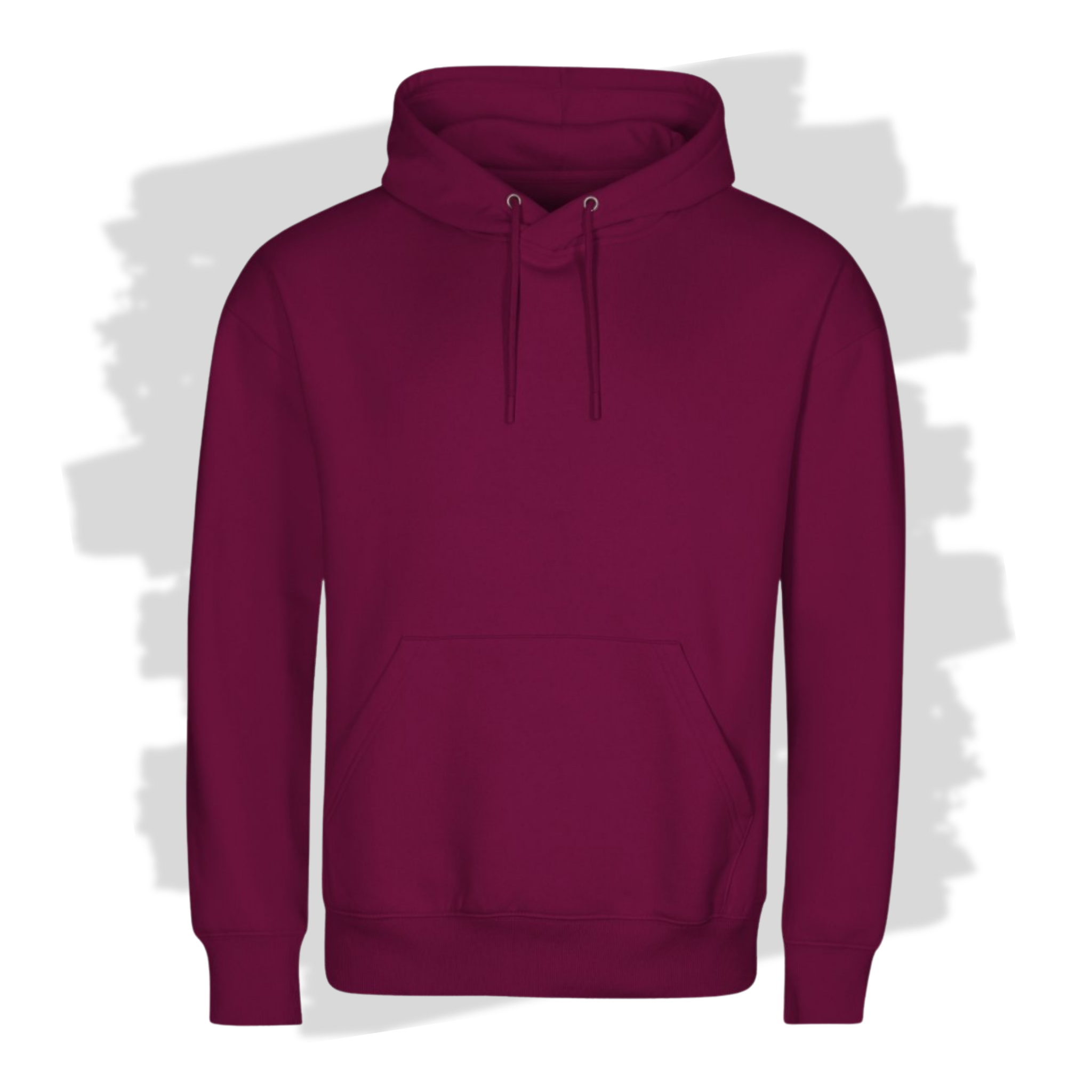 Fuchsiová unisex mikina s kapucí připravená pro vlastní výšivku z fotky