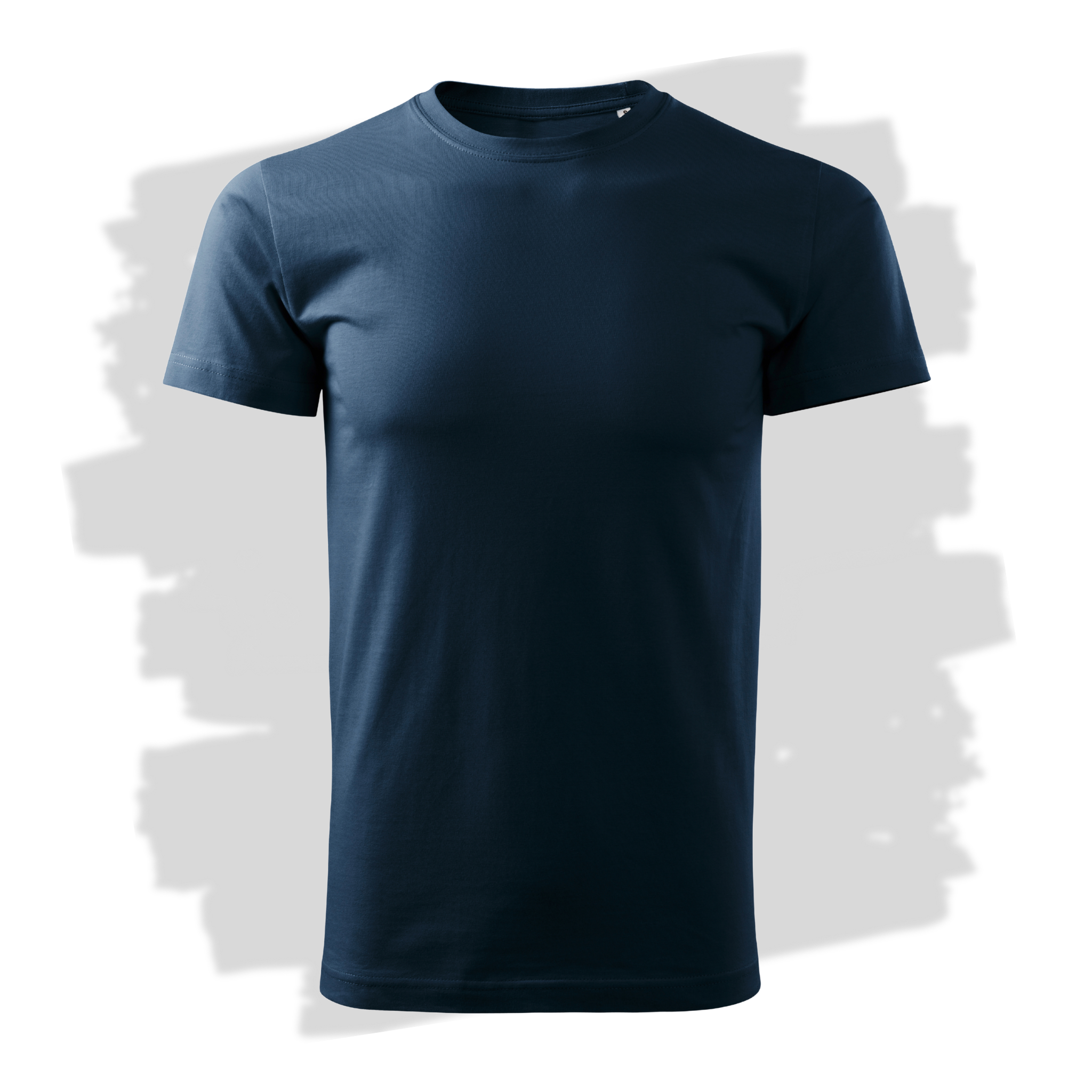 Námořsky modré unisex triko připravená pro vlastní výšivku z fotky