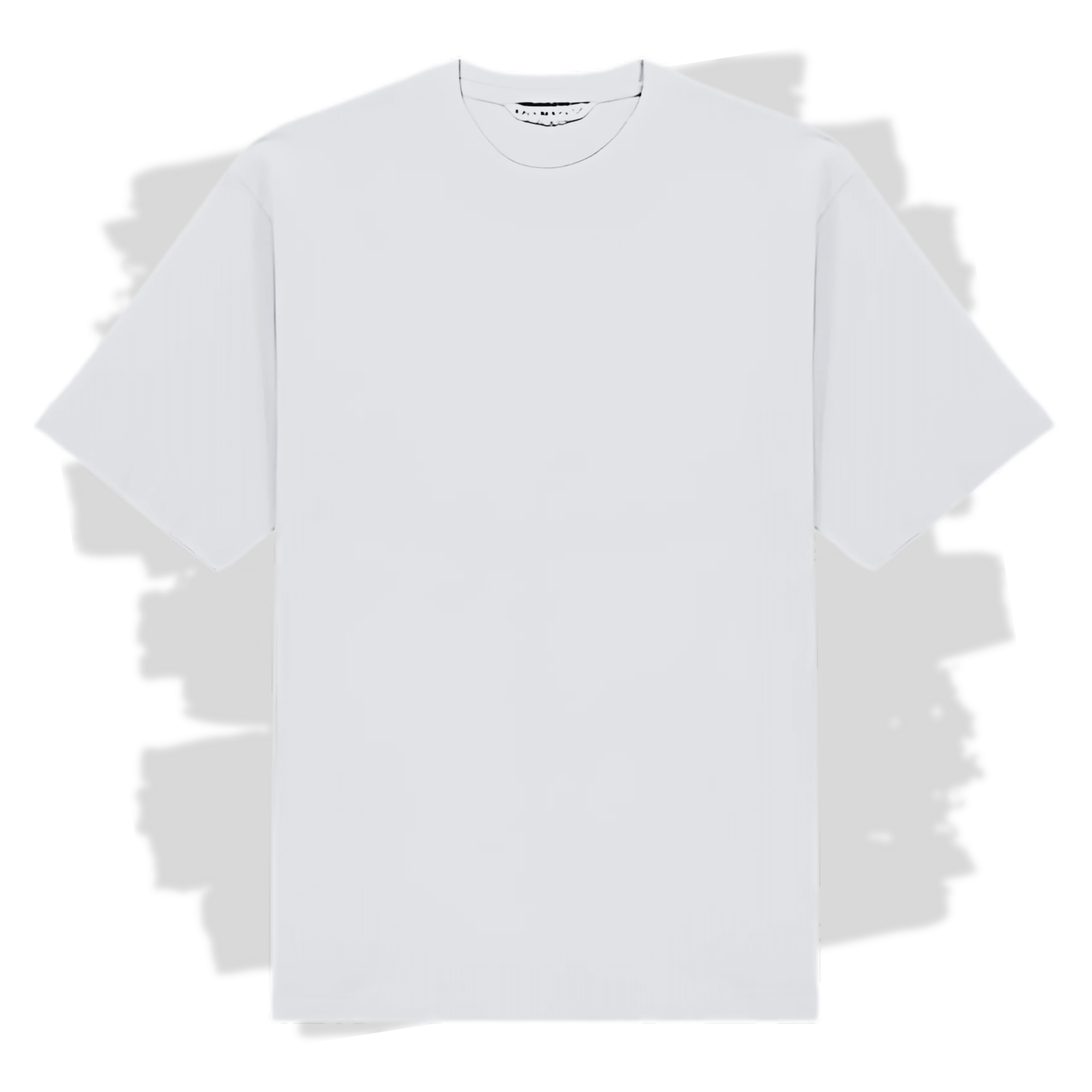 Bílé volné triko s personalizovanou výšivkou