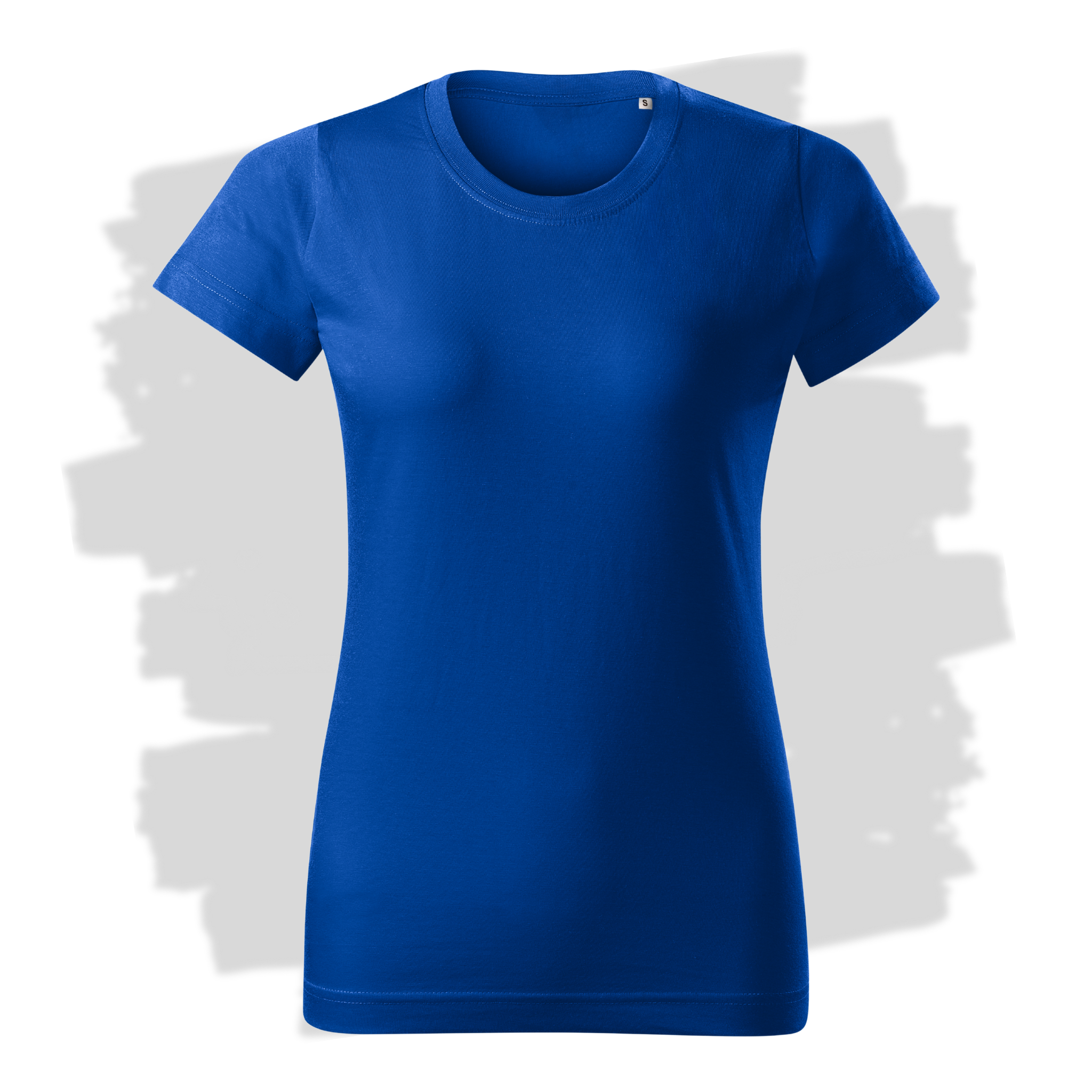Královsky modré dámské triko připravená pro vlastní výšivku z fotky