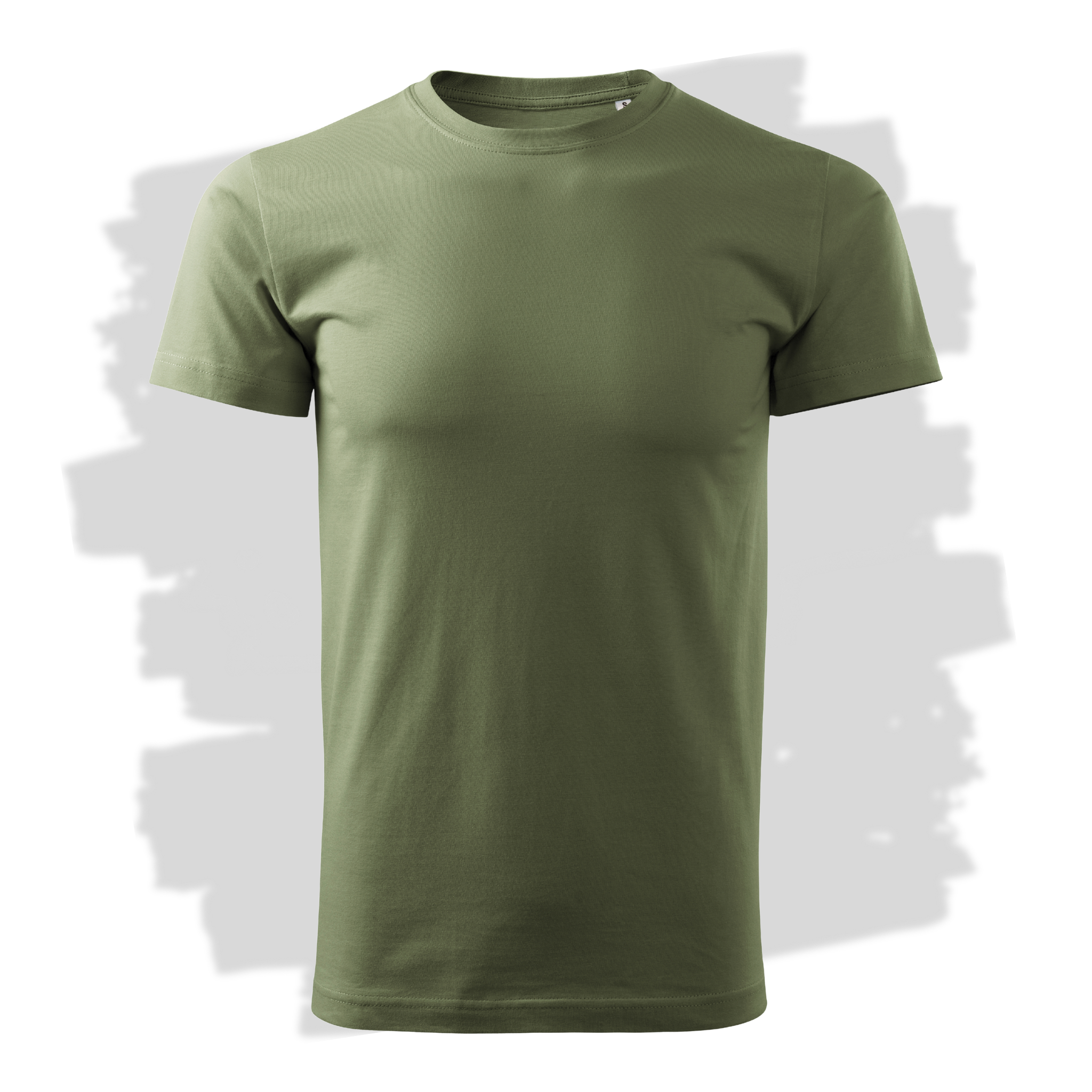 Khaki pánské triko připravená pro vlastní výšivku z fotky