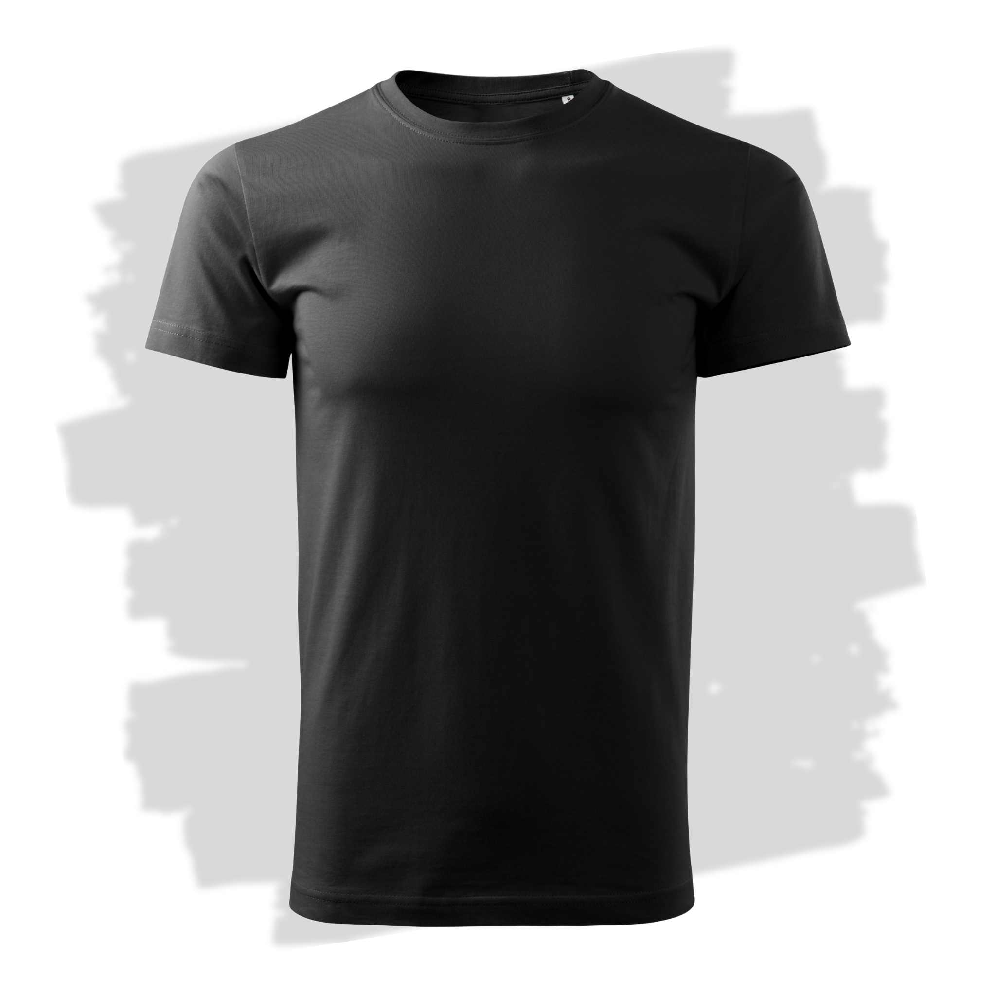 Černé unisex triko připravená pro vlastní výšivku z fotky